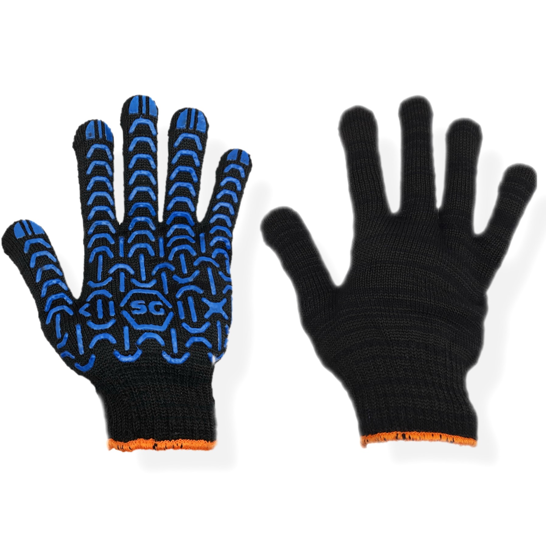 Рукавички SG-502 чорні, трикотажні, ТМ SAFETY SG GROUP